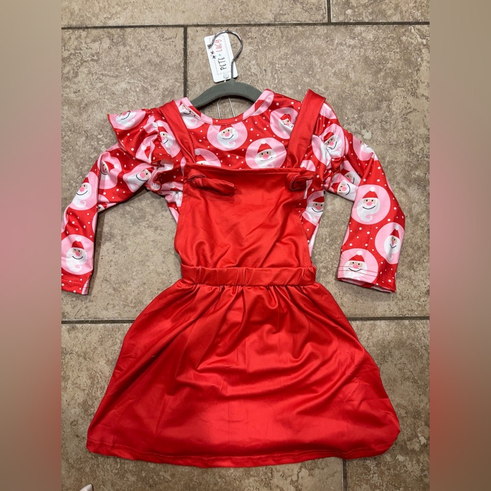 Pete and Lucy Christmas trees dress NWT size 5